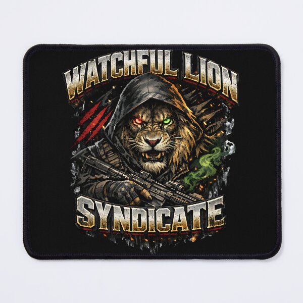 Item preview, Watchful Lion Syndicate designed and sold by SavvyEarth.
