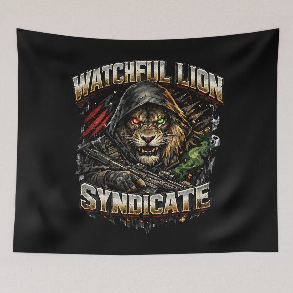 Item preview, Watchful Lion Syndicate designed and sold by SavvyEarth.