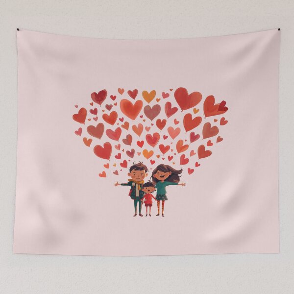 Item preview, Love and Family Together – Romantic Family Art designed and sold by AriStyleArt.