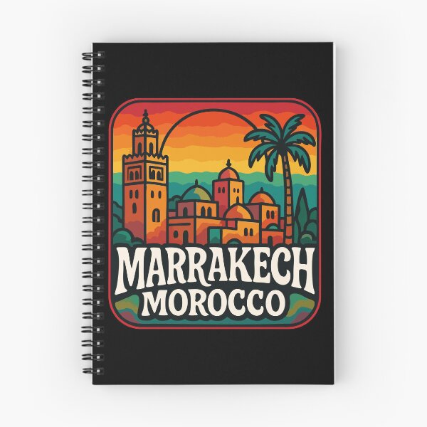 Item preview, Marrakech Morocco Retro Trippy Travel designed and sold by TomFrontierArt.