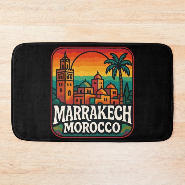 Item preview, Marrakech Morocco Retro Trippy Travel designed and sold by TomFrontierArt.