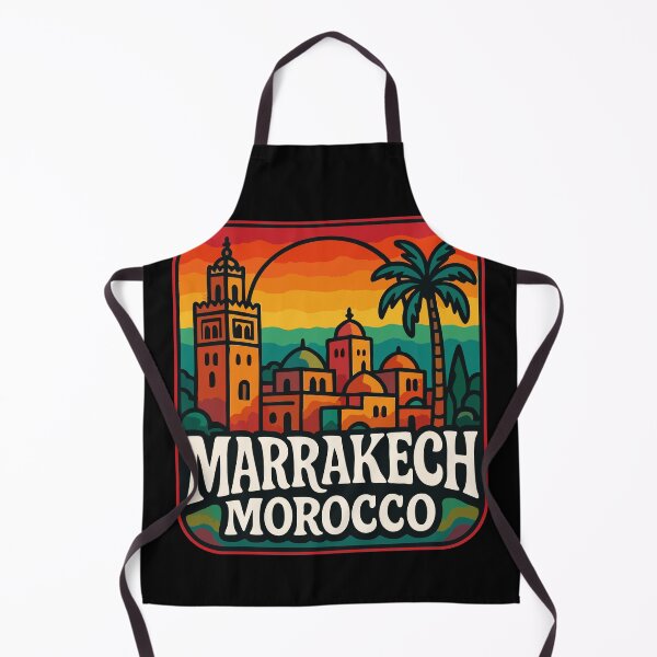 Item preview, Marrakech Morocco Retro Trippy Travel designed and sold by TomFrontierArt.