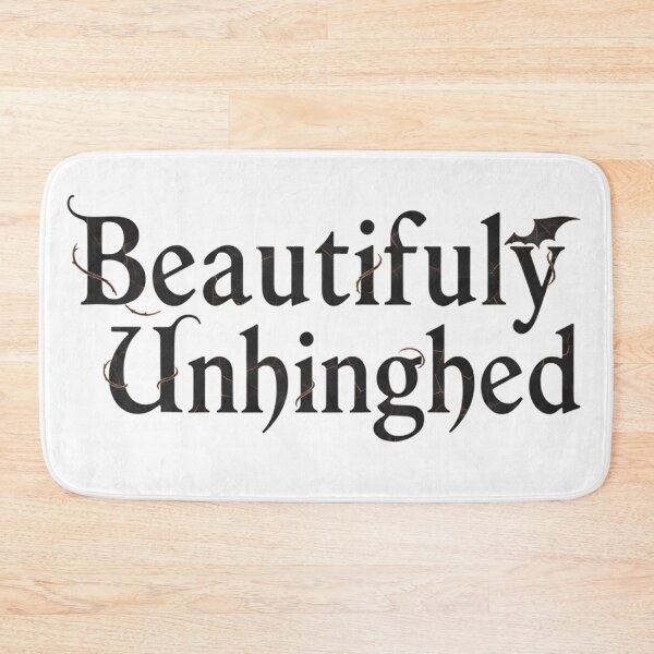 Item preview, Beautifully Unhinged — Dark Poetic Phrase with Gothic Undertones designed and sold by Mouraludia.