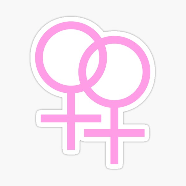 Lesbian Symbol Stickers | Redbubble