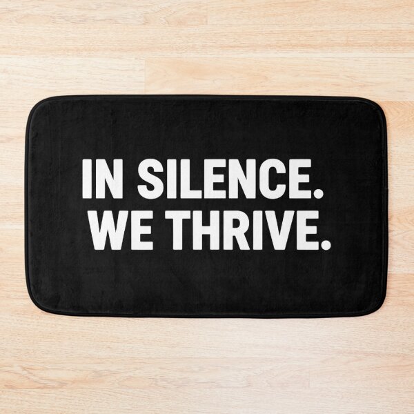 Item preview, Minimalist Quote In Silence We Thrive Art designed and sold by Silent Watch Threads..