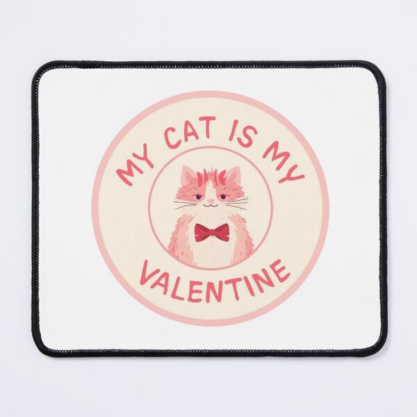 Item preview, My Cat Is My Valentine – Funny Cat Lover Valentine’s Day Shirt designed and sold by Lamagift.