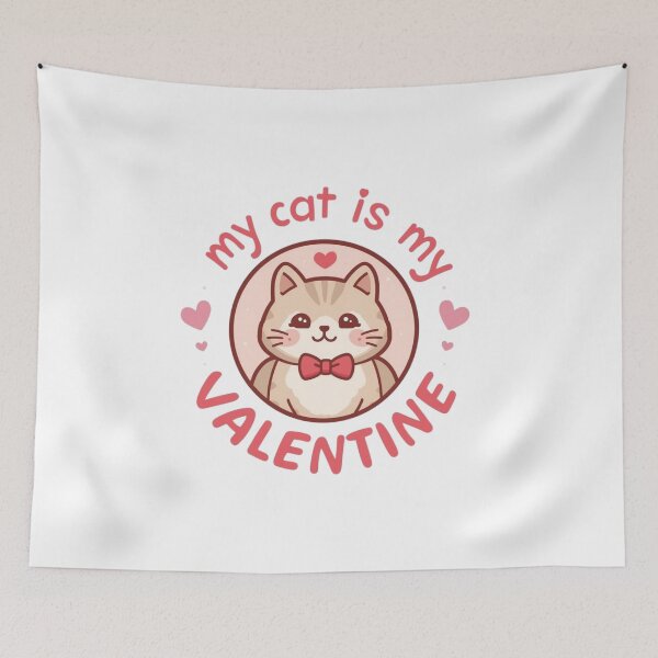 Item preview, My Cat Is My Valentine – Funny Cat Lover Valentine’s Day Shirt designed and sold by Lamagift.