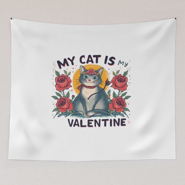 Item preview, My Valentine – Funny Cat Lover Valentine’s Day Shirt designed and sold by Lamagift.