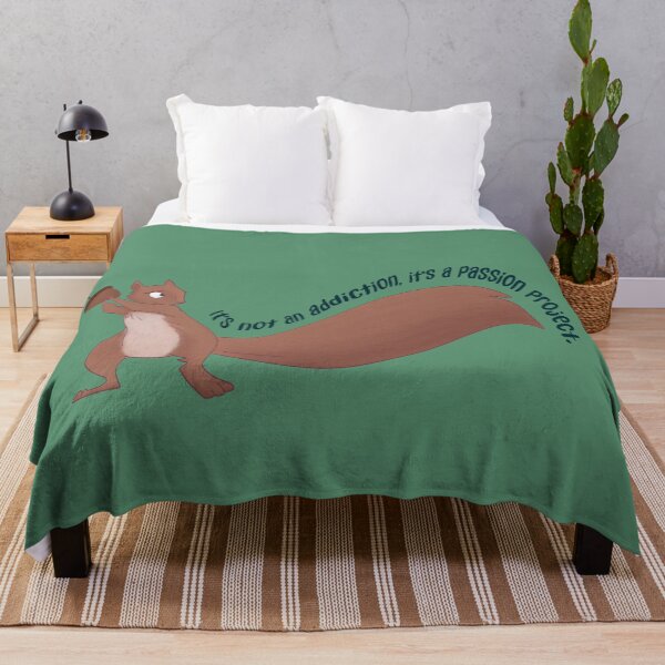 Item preview, It's Not An Addiction, It's A Passion Project - Funny Squirrel designed and sold by RacoonCanvas.
