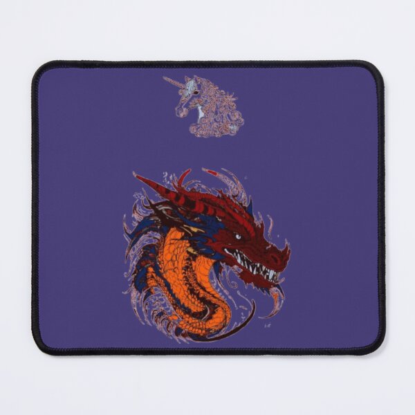 Item preview, The Mythic Bond: Celestial Unicorn and Fierce Dragon. designed and sold by PhantomArtStore.