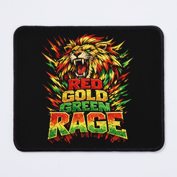 Item preview, Red Gold Green Rage designed and sold by SavvyEarth.