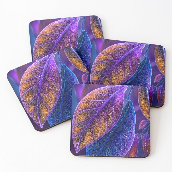 Item preview, Vibrant Neon Leaves in a Dreamlike Atmosphere designed and sold by Artessie.