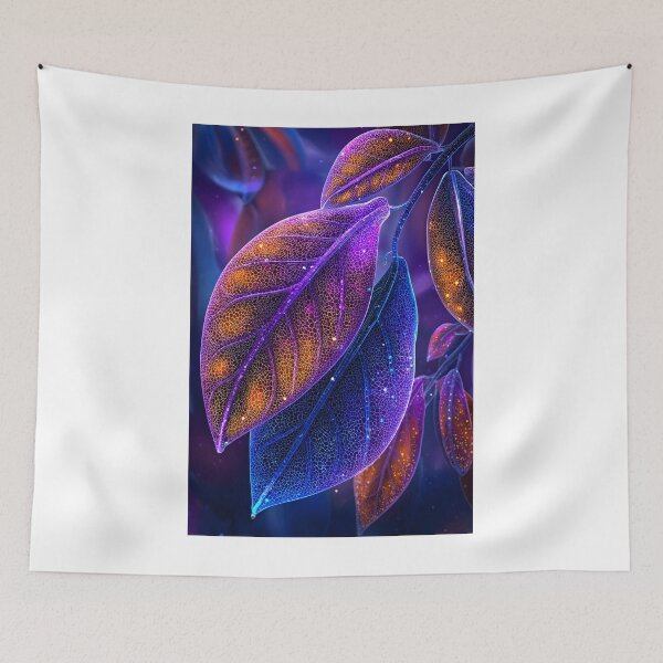Item preview, Vibrant Neon Leaves in a Dreamlike Atmosphere designed and sold by Artessie.