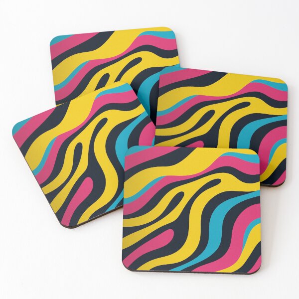 Item preview, Groovy Liquid Waves - Modern Abstract Pattern designed and sold by Urban-InkStudio.