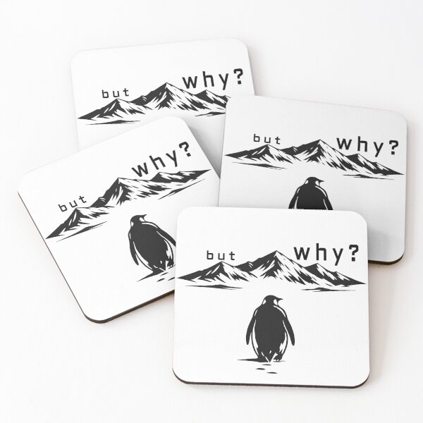 Item preview, But Why Penguin Minimalist designed and sold by jerusalem-.