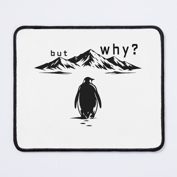 Item preview, But Why Penguin Minimalist designed and sold by jerusalem-.