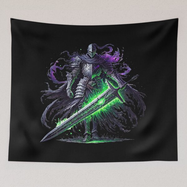 Item preview, The Voidbound Knight of Emerald Ruin designed and sold by TheInkRaven.