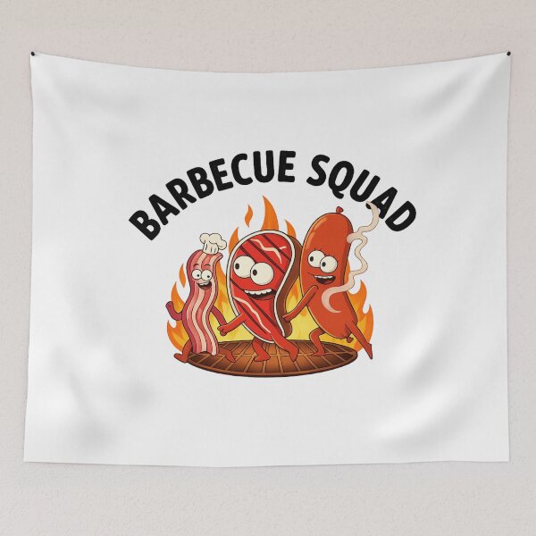 Item preview, Barbecue Squad – Bacon, Steak, and Sausage designed and sold by LuloCreative.