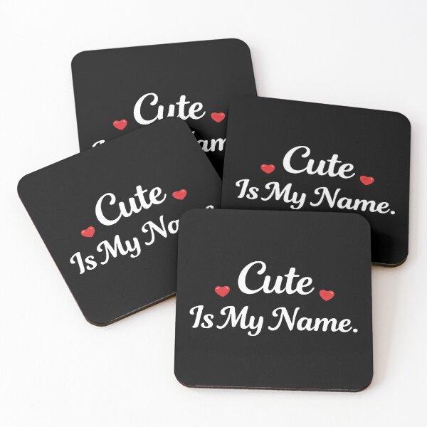 Item preview, Cute Is My Name Shirt – Valentine’s Day Couple Shirt – Romantic Matching Tee – Gift for Girlfriend (White Text) designed and sold by Chaos-Approved.