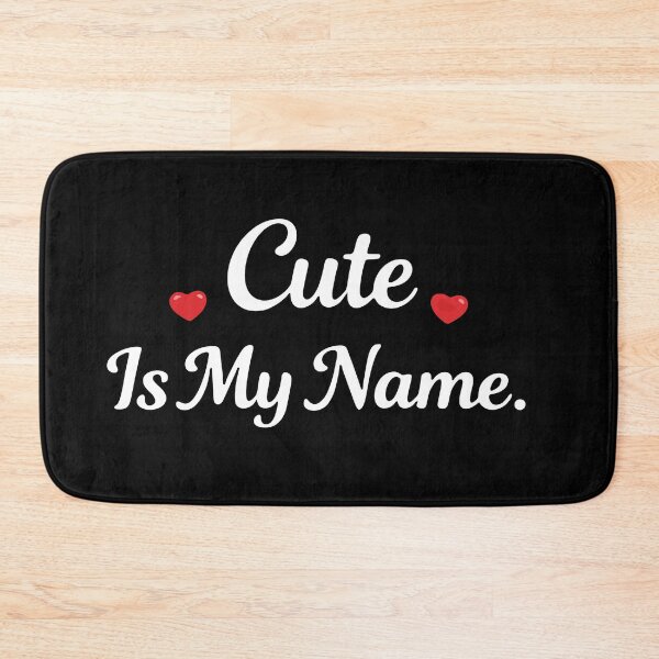 Item preview, Cute Is My Name Shirt – Valentine’s Day Couple Shirt – Romantic Matching Tee – Gift for Girlfriend (White Text) designed and sold by Chaos-Approved.