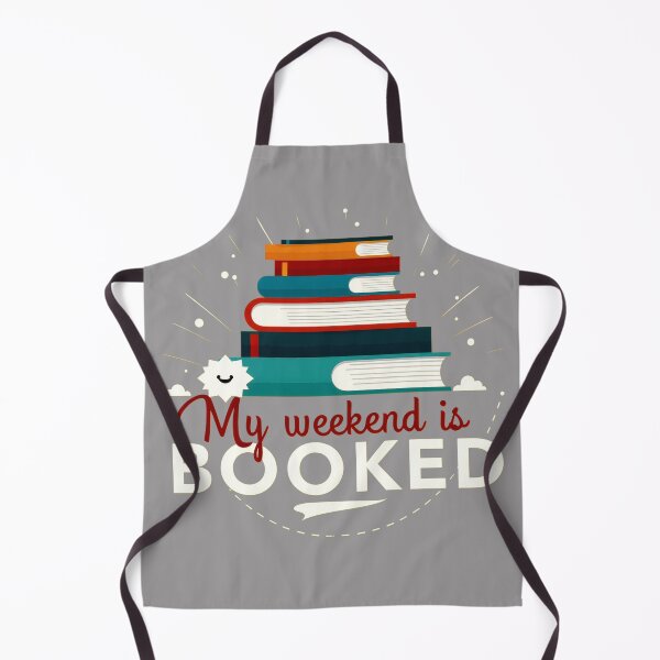 Item preview, Stacked books with text indicating weekend plans for reading and relaxation in a creative design designed and sold by SpaceartLilu.