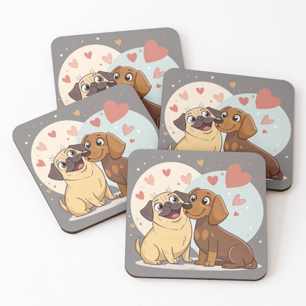 Item preview, Cute dogs celebrating love! designed and sold by fribabywonder.