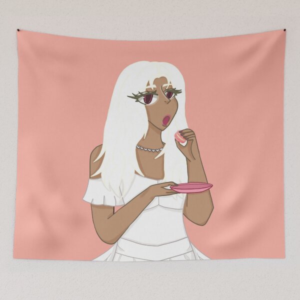 Item preview, Gyaru anime girl with macaron designed and sold by YaroshMaria.