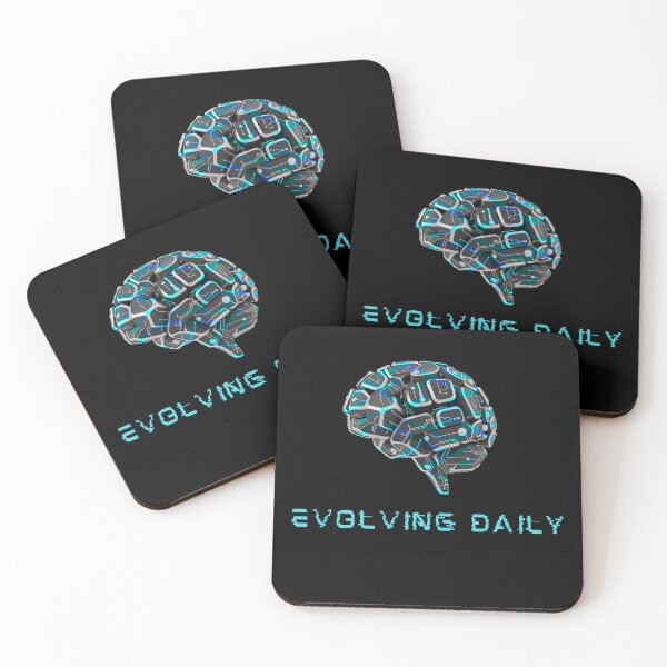 Item preview, Evolving Daily | Cybernetic Brain & Circuit Board Tech Design designed and sold by Tamer ⭐⭐⭐⭐⭐.