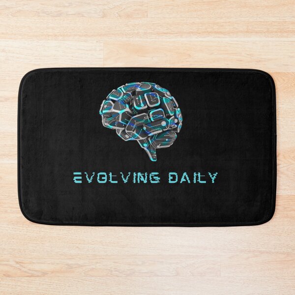 Item preview, Evolving Daily | Cybernetic Brain & Circuit Board Tech Design designed and sold by Tamer ⭐⭐⭐⭐⭐.