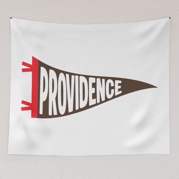 Item preview, Providence Rhode Island Vintage Pennant - Brown and Red Retro Art designed and sold by Sparkledust Creations.