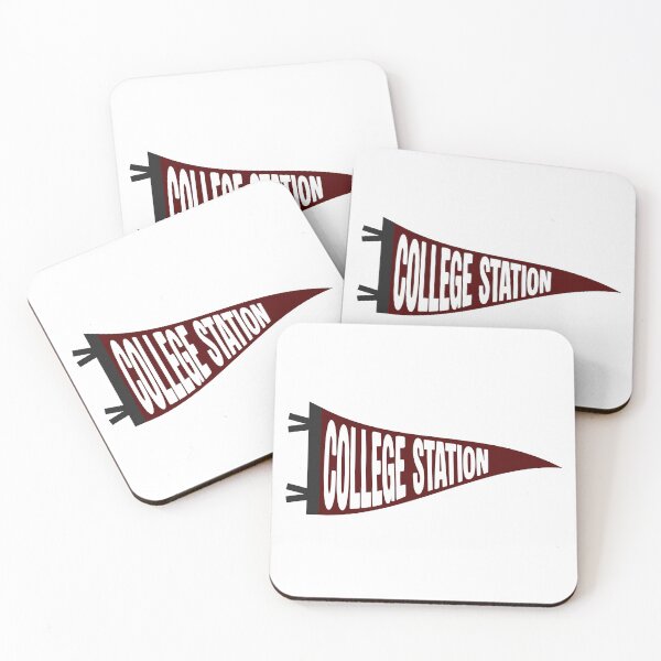 Item preview, College Station Texas Vintage Pennant - Maroon and White Aggieland Fan Art designed and sold by Sparkledust Creations.