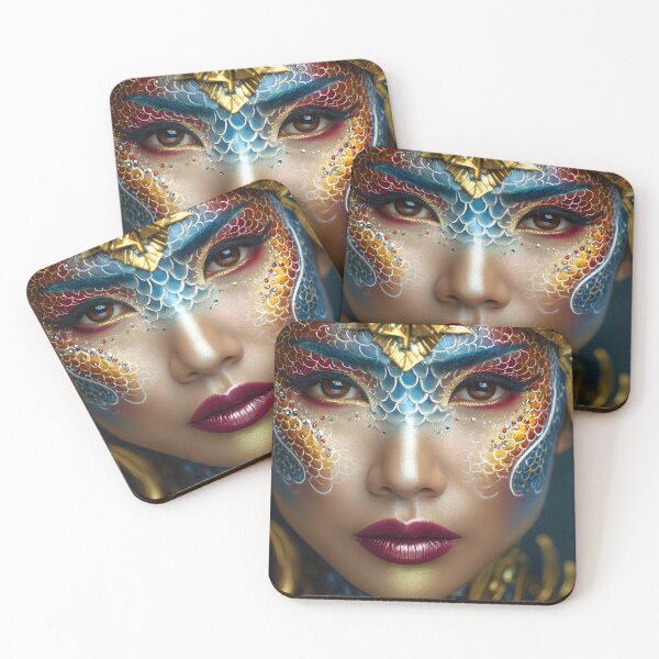 Item preview, Exquisite Artistic Face with Vibrant Colors and Details designed and sold by Artessie.