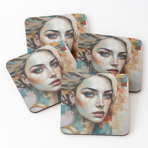 Item preview, Abstract Woman Portrait  designed and sold by YasArtStudio.