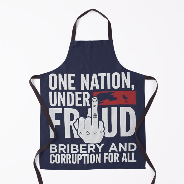 Item preview, anti ice anti trump one nation under fraud clearly visible with Bribery and corruption for all designed and sold by Uglyandcute.