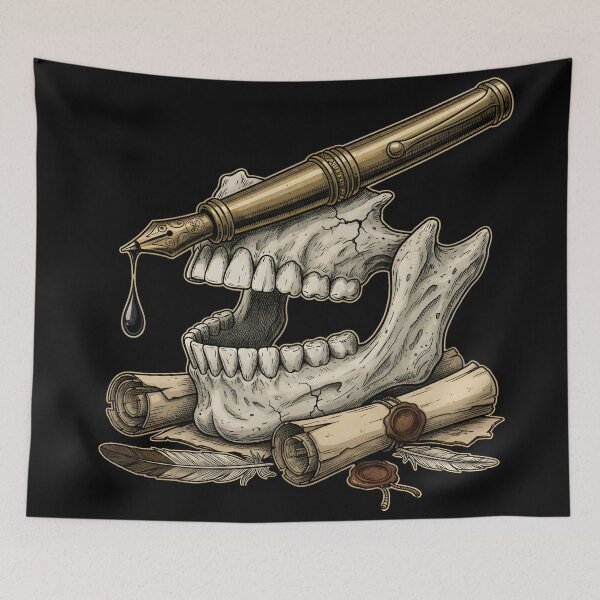 Item preview, Words Have Teeth — Gothic Illustration of Language That Bites Back designed and sold by Mouraludia.
