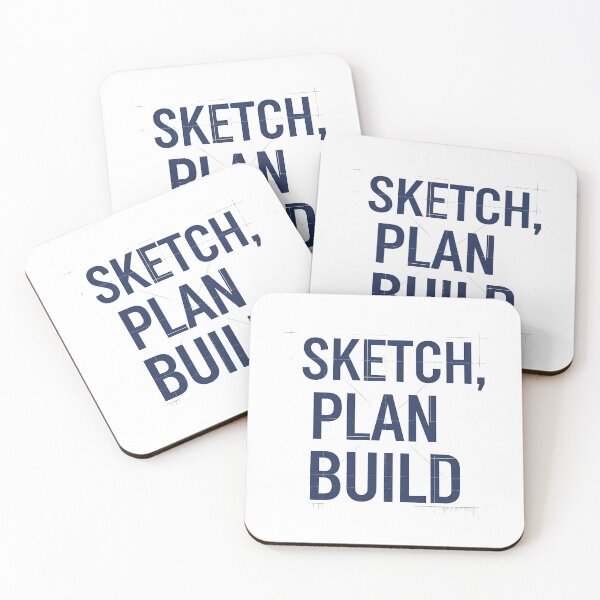 Item preview, Sketch Plan Build T-Shirt – Architect Design & Drafting Tee designed and sold by Muzgle.