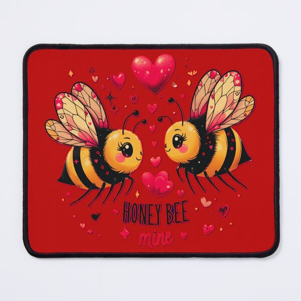 Item preview, Cute Honey Bees Valentine's Day designed and sold by Lovemountain.