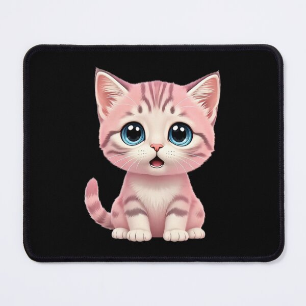 Item preview, Pink Sammy the Kitten Black Background designed and sold by ParisPoet.