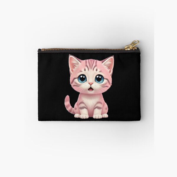 Item preview, Pink Sammy the Kitten Black Background designed and sold by ParisPoet.