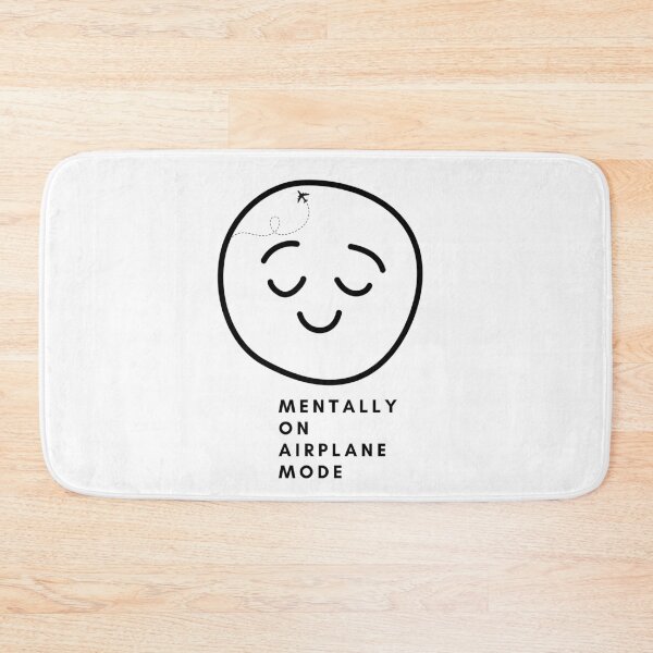 Item preview, Mentally On Airplane Mode - Cute Do Not Disturb Art designed and sold by Tamer ⭐⭐⭐⭐⭐.