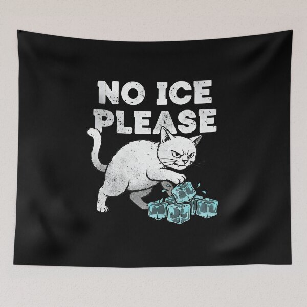 Item preview, No Ice Please Funny Cat Against Ice designed and sold by MizoX7.