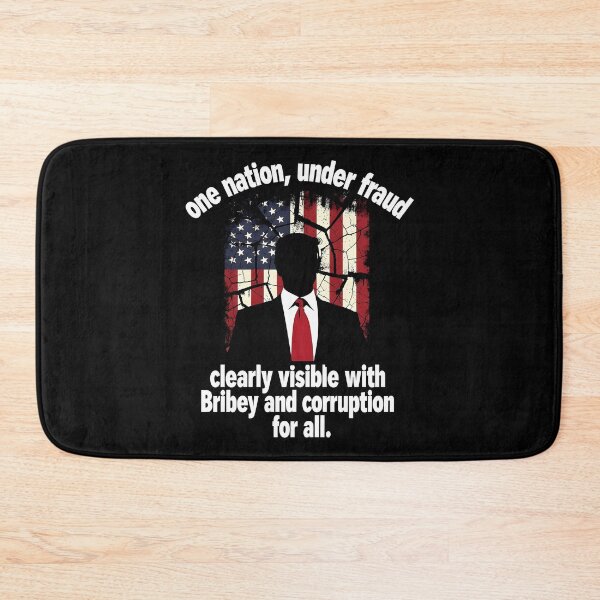 Item preview, anti ice anti trump one nation under fraud clearly visible with Bribery and corruption for all designed and sold by Uglyandcute.
