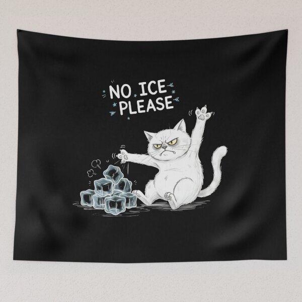 Item preview, No Ice Please Funny Cat Against Ice designed and sold by MizoX7.