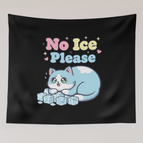 Item preview, No Ice Please Funny Cat Against Ice designed and sold by MizoX7.