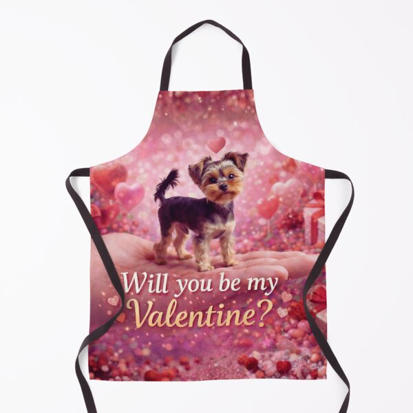 Item preview, Will You Be My Valentine Yorkie designed and sold by GivingJoy.