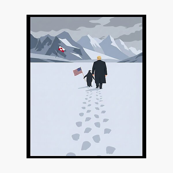 Item preview, Penguin But Why Mountains Penguin Trump designed and sold by RedeRx.