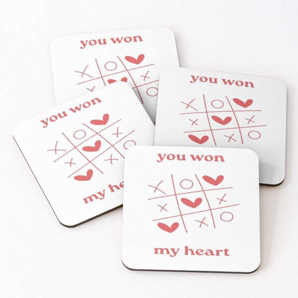 Item preview, You Won My Heart Tic Tac Toe Valentine's Day designed and sold by GenZINISH.