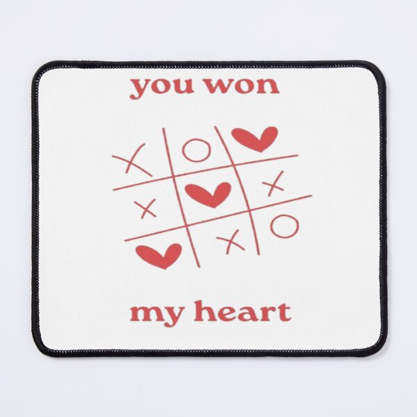 Item preview, You Won My Heart Tic Tac Toe Valentine's Day designed and sold by GenZINISH.