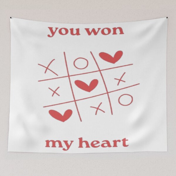 Item preview, You Won My Heart Tic Tac Toe Valentine's Day designed and sold by GenZINISH.