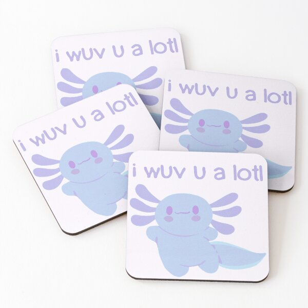 Item preview, I wuv you a lotl - Cute Axolotl - I love you designed and sold by EvergreenRevolt.